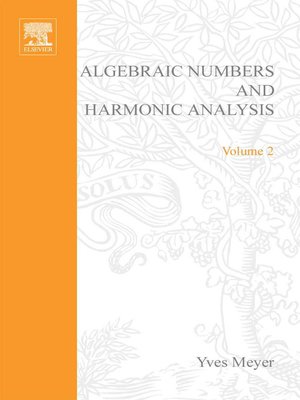 cover image of Algebraic Numbers and Harmonic Analysis
